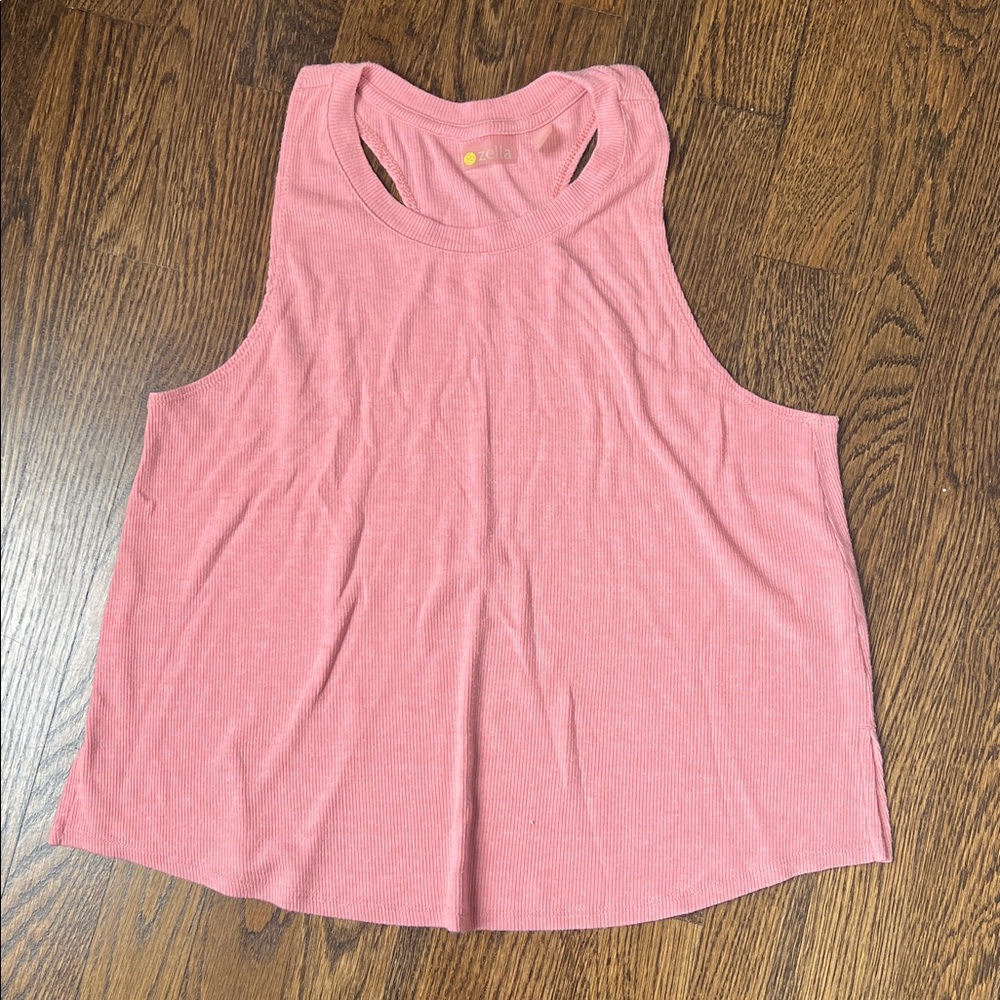 Zella splits ribbed tank - S